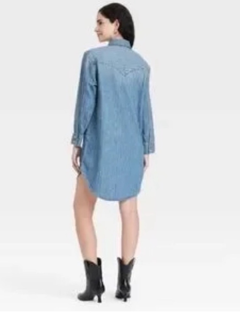 Universal Thread Western Long Sleeve Soft Shirt Dress Size XS | NWT - Picture 3 of 11